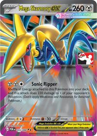 Mega Skarmory ex - Prize Pack Series Cards - #055 - Pokemon TCG card