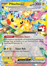 Pikachu ex #057 Pikachu ex - Prize Pack Series Cards - #057 - Pokemon TCG card