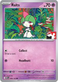 Ralts - Prize Pack Series Cards - #058 - Pokemon TCG card