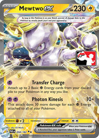 Mewtwo ex - Prize Pack Series Cards - #058 - Pokemon TCG card
