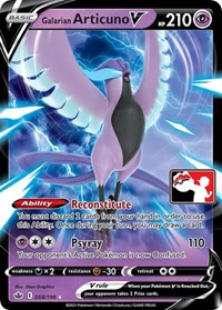 Galarian Articuno V - Prize Pack Series Cards - #058 - Pokemon TCG card