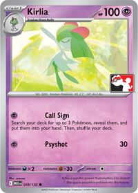 Kirlia - Prize Pack Series Cards - #059 - Pokemon TCG card