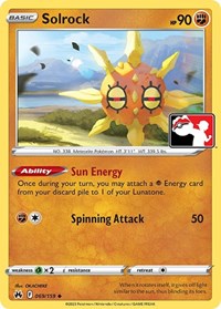 Solrock - Prize Pack Series Cards - #069 - Pokemon TCG card