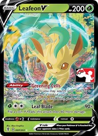 Leafeon V #007 Leafeon V - Prize Pack Series Cards - #007 - Pokemon TCG card