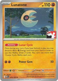 Lunatone #074 Lunatone - Prize Pack Series Cards - #074 - Pokemon TCG card
