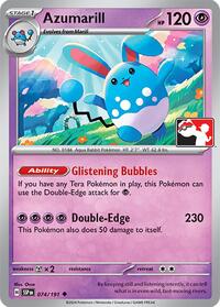 Azumarill - Prize Pack Series Cards - #074 - Pokemon TCG card