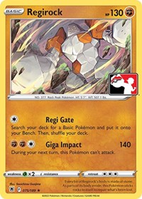 Regirock - Prize Pack Series Cards - #075 - Pokemon TCG card