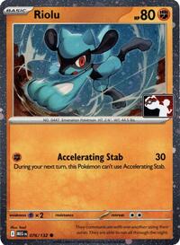Riolu - Prize Pack Series Cards - #076 - Pokemon TCG card