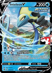 Inteleon V - Prize Pack Series Cards - #078 - Pokemon TCG card