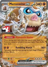 Mamoswine ex #079 Mamoswine ex - Prize Pack Series Cards - #079 - Pokemon TCG card