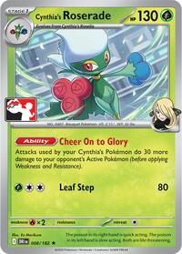 Cynthia's Roserade #008 Cynthia's Roserade - Prize Pack Series Cards - #008 - Pokemon TCG card