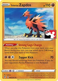 Galarian Zapdos #082 Galarian Zapdos - Prize Pack Series Cards - #082 - Pokemon TCG card