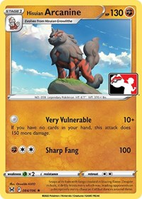 Hisuian Arcanine #084 Hisuian Arcanine - Prize Pack Series Cards - #084 - Pokemon TCG card