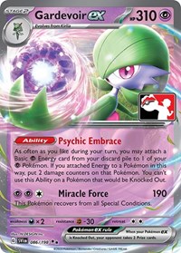 Gardevoir ex - Prize Pack Series Cards - #086 - Pokemon TCG card
