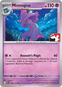 Mismagius - Prize Pack Series Cards - #086 - Pokemon TCG card