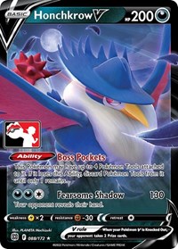 Honchkrow V - Prize Pack Series Cards - #088 - Pokemon TCG card