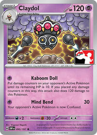 Claydol - Prize Pack Series Cards - #095 - Pokemon TCG card