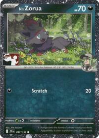 N's Zorua #097 N's Zorua - Prize Pack Series Cards - #097 - Pokemon TCG card
