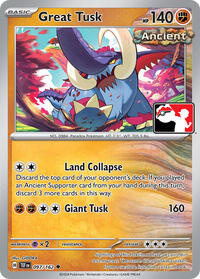 Great Tusk #097 Great Tusk - Prize Pack Series Cards - #097 - Pokemon TCG card