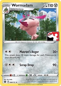 Wormadam #098 Wormadam - Prize Pack Series Cards - #098 - Pokemon TCG card