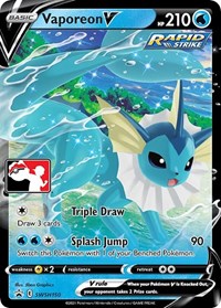 Vaporeon V #SWSH150 Vaporeon V - Prize Pack Series Cards - #SWSH150 - Pokemon TCG card