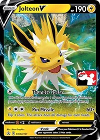 Jolteon V - Prize Pack Series Cards - #SWSH151 - Pokemon TCG card