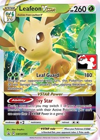 Leafeon VSTAR - Prize Pack Series Cards - #SWSH195 - Pokemon TCG card