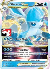 Glaceon VSTAR #SWSH197 Glaceon VSTAR - Prize Pack Series Cards - #SWSH197 - Pokemon TCG card