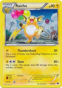 Raichu - 40/99 - Blister Exclusives - #040 - Pokemon TCG card