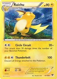 Raichu - 43/146 #043 Raichu - 43/146 - Blister Exclusives - #043 - Pokemon TCG card