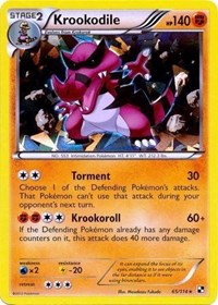 Krookodile - 65/114 #065 Krookodile - 65/114 - Blister Exclusives - #065 - Pokemon TCG card