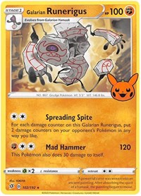 Galarian Runerigus #102 Galarian Runerigus - Trick or Trade BOOster Bundle 2023 - #102 - Pokemon TCG card