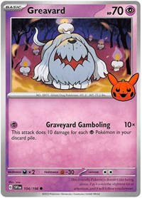 Greavard - Trick or Trade BOOster Bundle 2023 - #104 - Pokemon TCG card