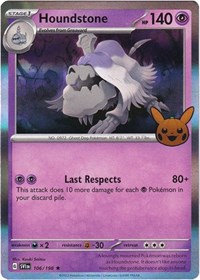 Houndstone - Trick or Trade BOOster Bundle 2023 - #106 - Pokemon TCG card