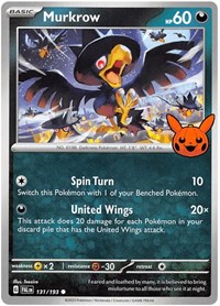 Murkrow - Trick or Trade BOOster Bundle 2023 - #131 - Pokemon TCG card