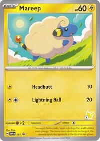 Mareep - Pikachu 2 - Battle Academy 2024 - #107 - Pokemon TCG card
