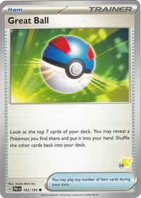 Great Ball - Pikachu 29 #183 Great Ball - Pikachu 29 - Battle Academy 2024 - #183 - Pokemon TCG card