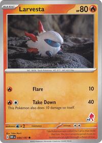 Larvesta - Armarouge 44 #040 Larvesta - Armarouge 44 - Battle Academy 2024 - #040 - Pokemon TCG card