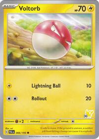 Voltorb - Pikachu 30 #066 Voltorb - Pikachu 30 - Battle Academy 2024 - #066 - Pokemon TCG card