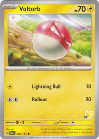 Voltorb - Pikachu 55 #066 Voltorb - Pikachu 55 - Battle Academy 2024 - #066 - Pokemon TCG card