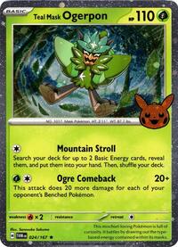 Teal Mask Ogerpon #024 Teal Mask Ogerpon - Trick or Trade BOOster Bundle 2024 - #024 - Pokemon TCG card
