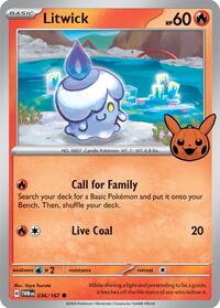Litwick - Trick or Trade BOOster Bundle 2024 - #036 - Pokemon TCG card