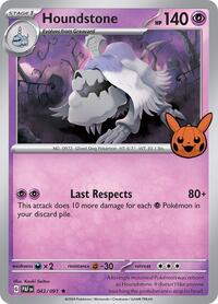 Houndstone - Trick or Trade BOOster Bundle 2024 - #043 - Pokemon TCG card