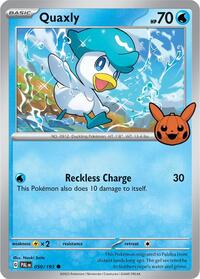 Quaxly - Trick or Trade BOOster Bundle 2024 - #050 - Pokemon TCG card