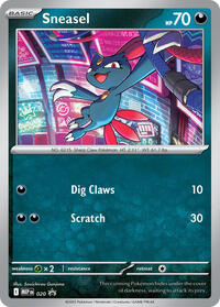 Sneasel - Mega Evolution Promo - #020 - Pokemon TCG card