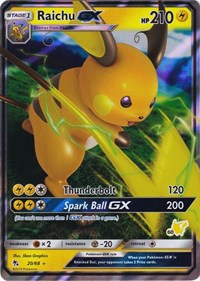 Raichu GX - 20/68 #020 Raichu GX - 20/68 - Battle Academy - #020 - Pokemon TCG card