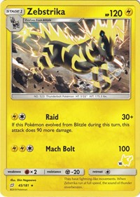 Zebstrika - 45/181 #045 Zebstrika - 45/181 - Battle Academy - #045 - Pokemon TCG card