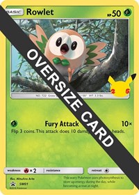 Rowlet - First Partner Pack - #SM01 - Pokemon TCG card