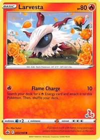 Larvesta #023 Larvesta - Battle Academy 2022 - #023 - Pokemon TCG card