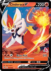 Cinderace V #043 Cinderace V - Battle Academy 2022 - #043 - Pokemon TCG card